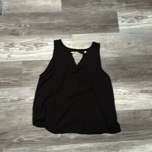 Lily white black tank top blouse